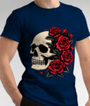 RAMO-DE-ROSAS-CON-CALAVERA-LATERAL-NEGRO